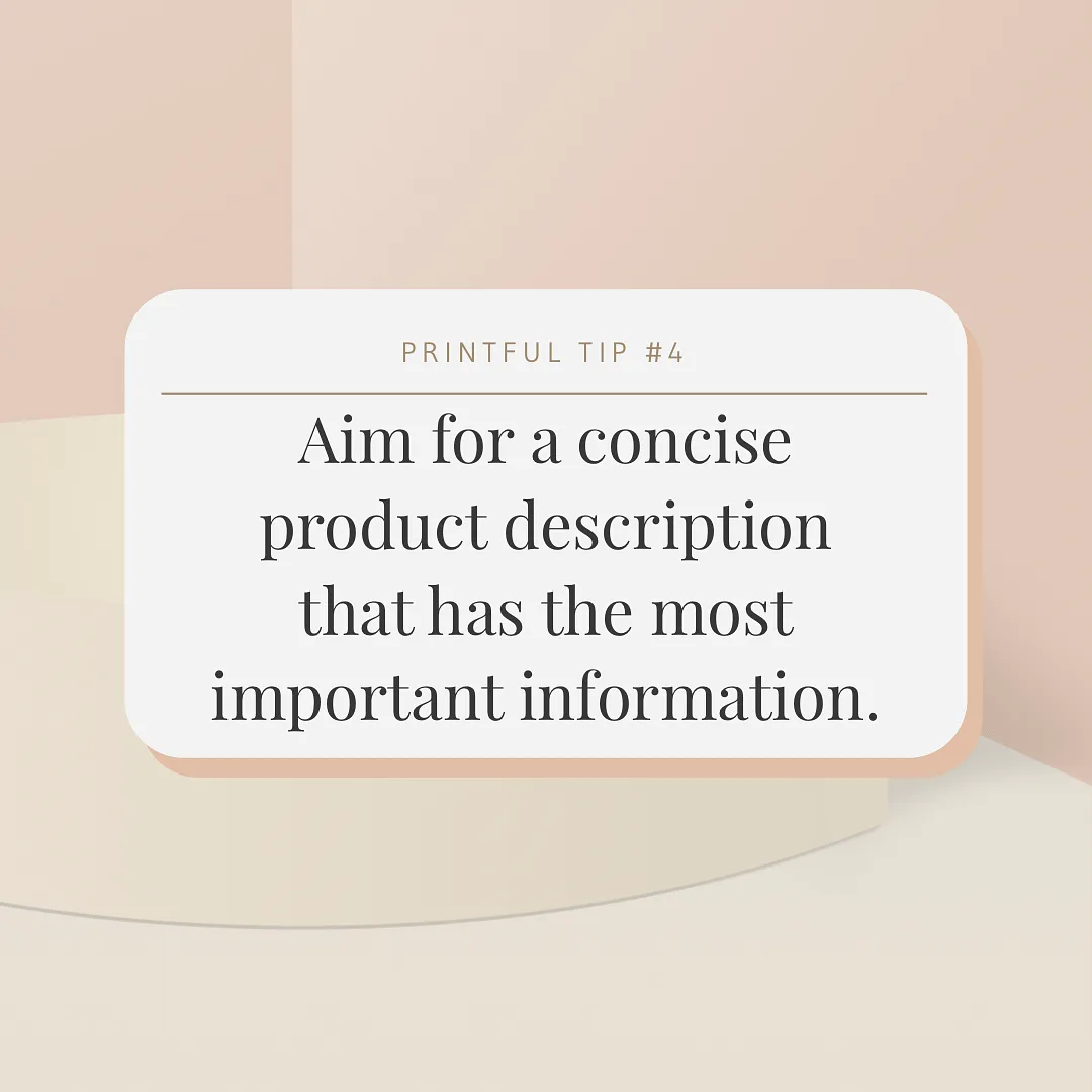 How to write a product description for your online product.