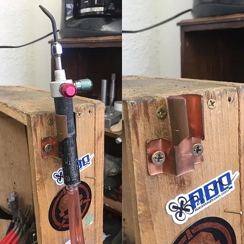 Here is a #diy torch holder from @voidtoform - “Super simple and they work well, I learned how to make one my first day at...