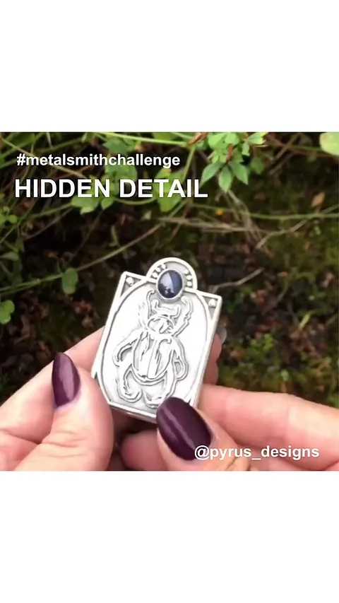 The theme for the August 2019 #metalsmithchallenge was Hidden Detail. Thank you to everyone who participated!