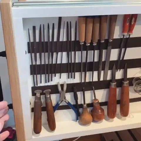 Here is a tip for organizing your drawers from @lsdjewellery - “I bought Magnetic Strip (Neodymium). You can buy it by the...