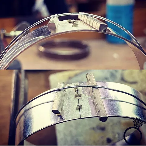 Here is a tip for when you are using binding wire from @andrewberryuk - “When holding together a bangle or something...