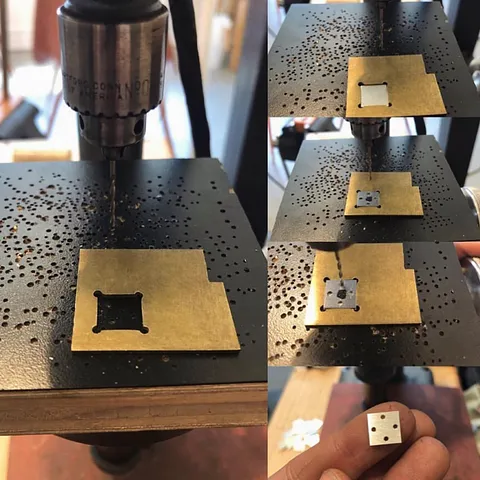Here is an awesome jig used for drilling from @lindseysnellmetal -
“Fixtures and Jigs are KEY to not losing your mind when...