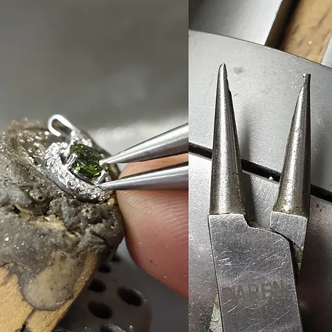 Here is a pliers modification for pulling back prongs from @tinsley_james - “My tip of the day is to modify a pair of...