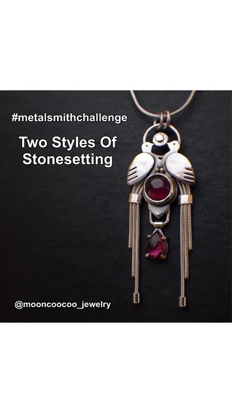 In October the challenge was to incorporate two different styles of stonesetting, everyone did a wonderful job! Thank you...