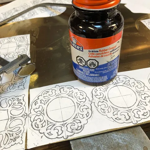 Here is a classic tip for glueing a design to metal for sawing from @thistlehandmadejewellery - “Because I make a lot of...
