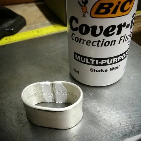 Here is a tip to help prevent any stamping son the inside of a ring from getting solder in them from - @imakecutestuff -...