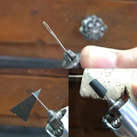 Here is a mini #DIY sander for your flex shaft from @ebj.escoladejoalheria - “Cut your sandpaper into a triangle and then...