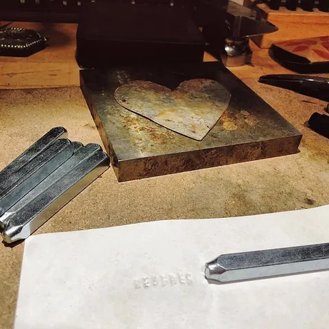 Here is a stamping tip from @appleseedjewellery - “Before you hammer anything on your metal, press the required letters...