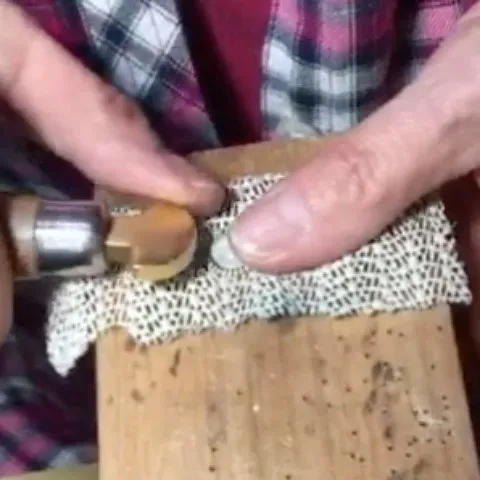 Here is a tip for setting studs from @wanderingdesigns - “I drill a hole in my bench block for setting cabs on post...