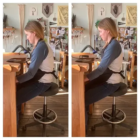 #sponsored Here is a very important tip on POSTURE at your bench from @wellnessformakers - “How often do you consider your...