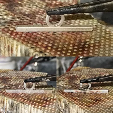 I love this soldering tip from @sara_kratzer - “Soldering up the bar of the toggle: I sanded the jump ring flat for more...
