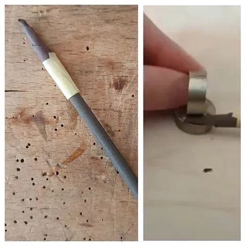 Here is a tip to easily transform your file into a sanding stick from @dapontejewellery - just wrap the file with...