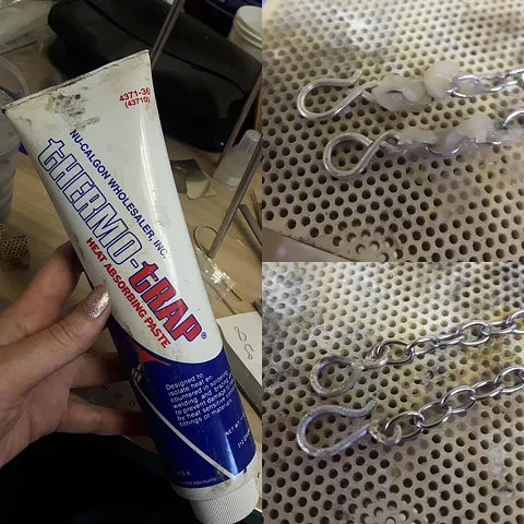 Here is a soldering tip from @madalaynas_fire - “To protect elements while soldering I’ve been using a product called...