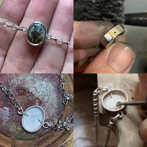 Here is a tutorial on attaching chain to a bezel from @estona_sieraden. - “This is such a useful way to attach a bezel...