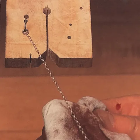 I thought it would be appropriate to post about polishing chain since that is the theme for the March  Metalsmith...