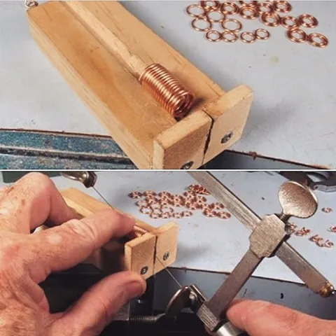 If you are serious about making jump rings, @riogrande posted this ingenious rig for cutting them. - “The difficult part...
