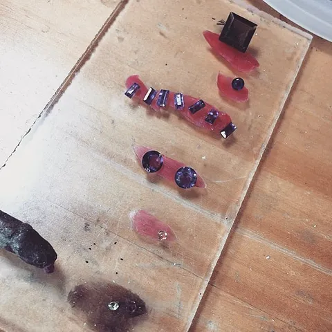 Keeping stones from getting misplaced or mixed up while in the process of setting multiple pieces truly is an art, thanks...
