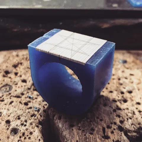 Using graph paper for wax carving designs is pure genius @ginagreyjoyas such a great way to assure you are getting...