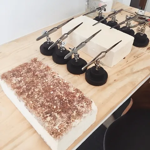 Love this technique for giving new life to your soldering blocks from @liveyourangle - “My soldering blocks end up getting...