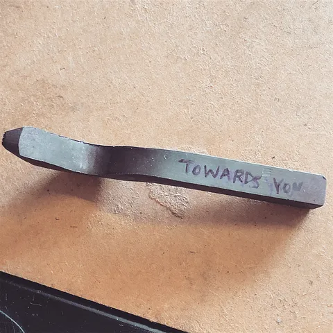 When you have a tiny stamp and you always forget which direction to face it 🧐, write yourself a reminder in sharpie! (No...