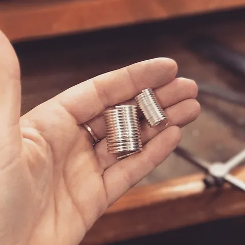 When you are cutting rings (or jump rings) cover them with masking tape to keep them together as you saw 🎉 thanks for the...
