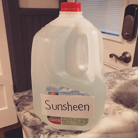 If you use a burnishing compound in your tumbler, this tip is a game changer! Take an empty gallon jug and fill with water...