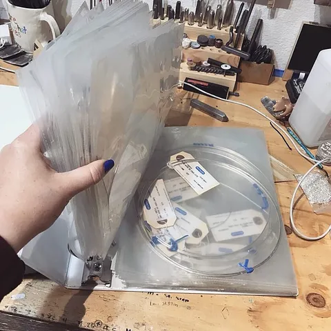 Here is another way to store your wire and various sheet metals from @rek.inc what I love about the binder with the clear...