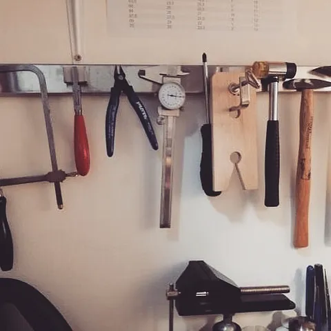 Here is a storage solution  to keep tools accessible but off your bench - magnetic strips! So popular a few people reached...