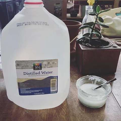 This is very basic, but a game changer. Buy gallons of distilled water and basically use it for everything in your studio!...