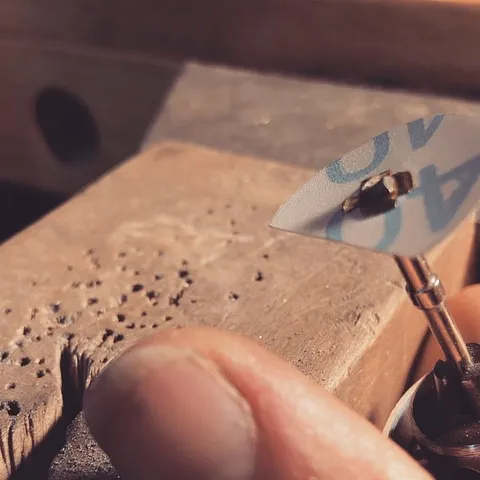 If you want to be able to see your work a little better when using a sanding disc try this modification - cut off about...