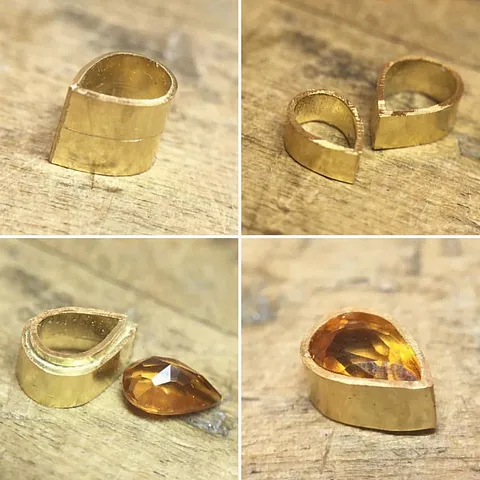 Here is a fabulous tip from @fairbankandperry if you are making a stepped bezel - “For smaller stones, like this 6x4mm...
