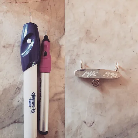 Here is a solution for marking your pieces if stamping is not an option from @sinead_cleary_jewelry- “When I can’t stamp...