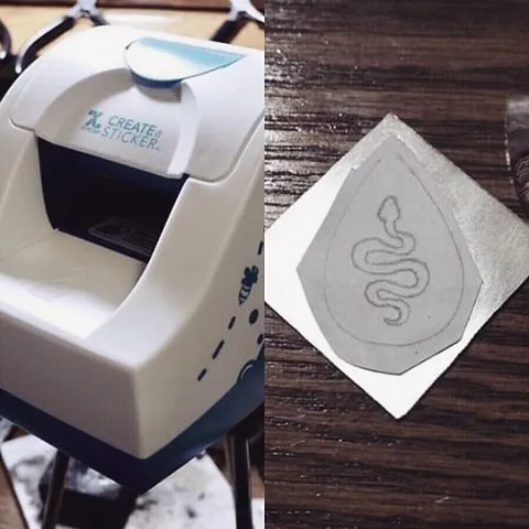 Here is a super fun tip for sawing our designs from @blackcoyotejewelry -“I use a Xyron Create A Sticker Machine (2.5”)...