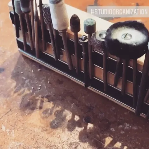 Love this organizational tip from @jessiephoenix - “Organize your little burs and bits with a knife magnet! Takes so...