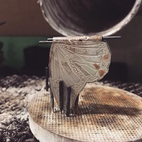 Here is a tip for holding your piece while soldering a hinge (or a multitude of other tricky situations) from @elmharris -...