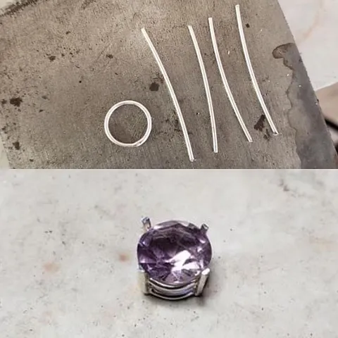 Here is a step by step on how to create a basket setting from @sinead_cleary_jewelry - “Start by forming two circles out...