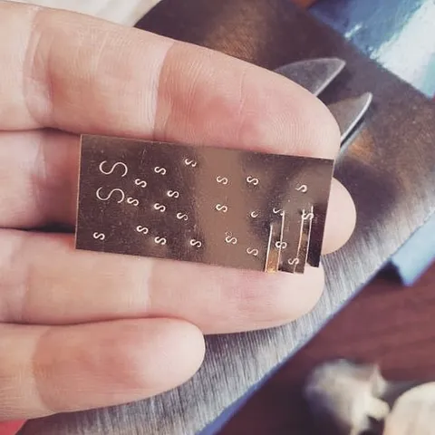 Here is a great way to mark your sheet solders from @gialunajewelry “I stamp my solder all over the second I get them so I...