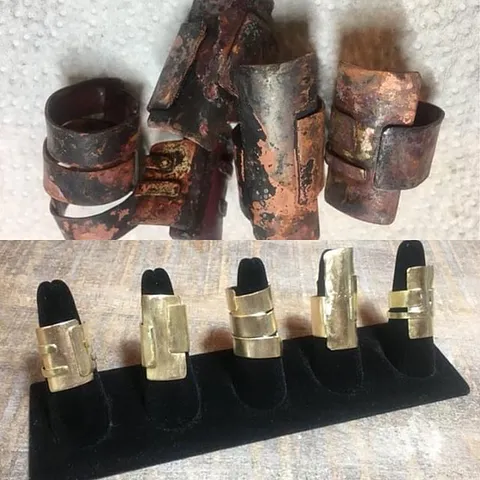Here is a recipe for hydrogen peroxide pickle (used on brass pieces in these images!) from @lauren_jennifer_xoxo “Brass...