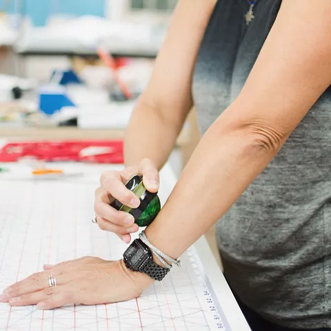 Here is a tool (and a stretch) for some self care in your studio from @wellnessformakers - “It is beneficial to...