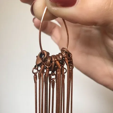 Here is a tip to keep a bunch of necklaces from tangling when you are shipping, traveling or storing them from...