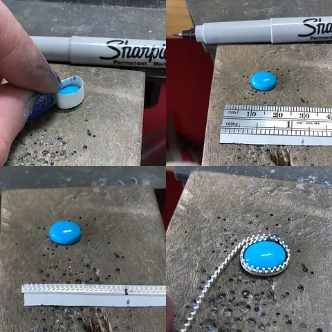 Here is a tip for determining the length of bezel wire you need for your stone! In this example I’m using a gorgeous...