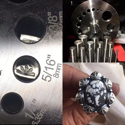 If you have multiple stamping to cut out and a disc cutter use this tip from @adornedsmithingco - “When I’m cutting out...