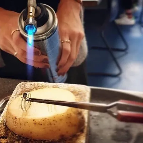 If you need an inexpensive heat protectant or prop for soldering, use this tip from @makeitkimtoday - “Potatoes can be a...