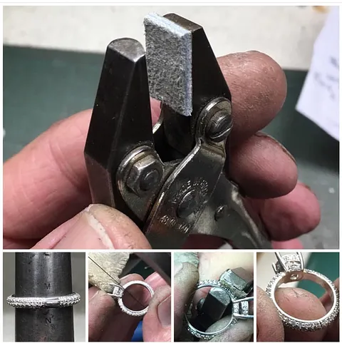 Here is another wonderful tool modification from @meszarosjohn “A small piece of leather taped to the flat jaw on a pair...