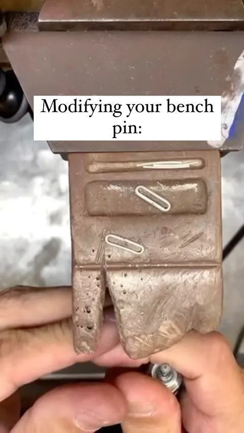 Bench pins are meant to be modified, love this tip from @mklahn - “Another bench pin tip: sometimes you don’t want to hold...