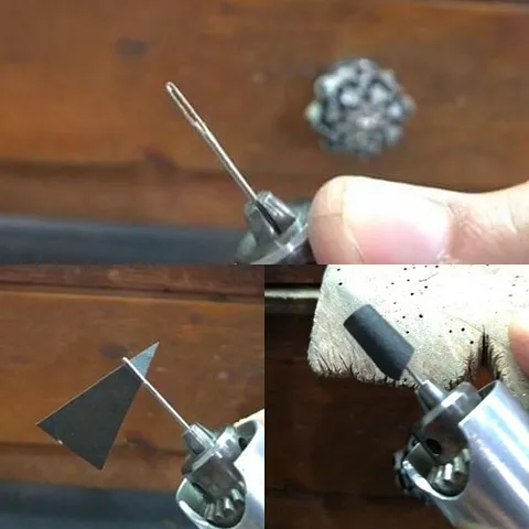 Here is a mini #DIY sander for your flex shaft from @ebj.escoladejoalheria - “Cut your sandpaper into a triangle and then...