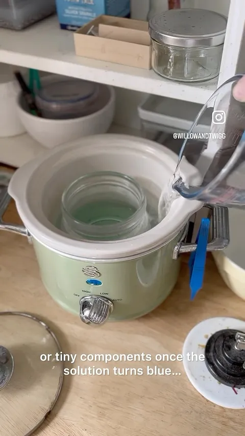 Here is a tip for folks using a Crock Pot for their pickle from @willowandtwigg -“The answer to a question I get asked...