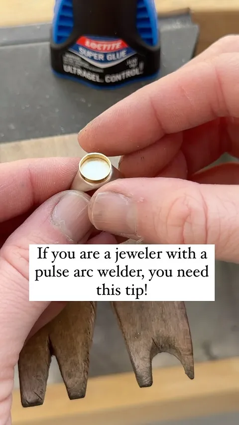 Here is a tip with my @sunstoneweldjewelry Orion 150s Pulse Arc Welder, use it to tack a bezel in place prior to...