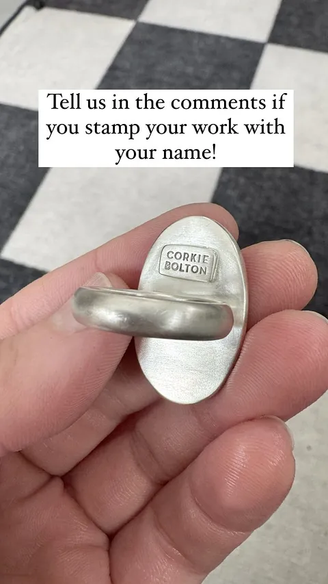 Here is a tip if you want to add your maker’s mark but are concerned stamping might be a challenge or warp your piece:...