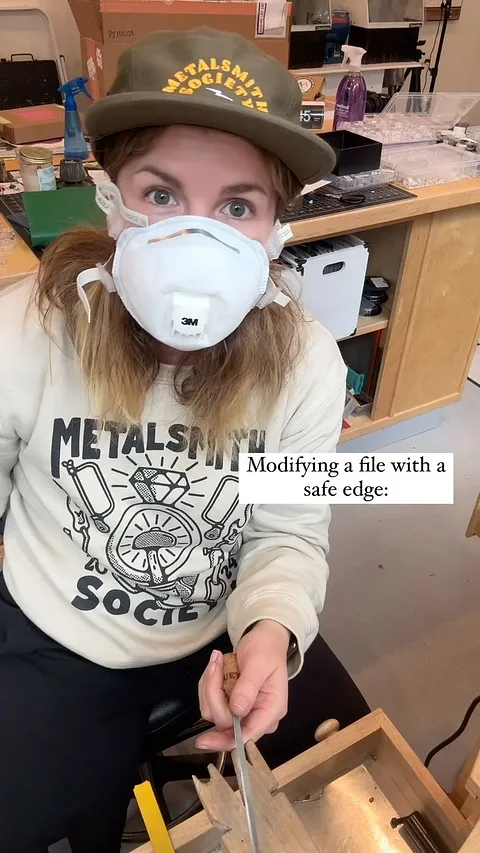 Wear a mask 😷 Dust collection is ideal as well! In this video I’m taking a flat file with a “safe” edge and making it a...